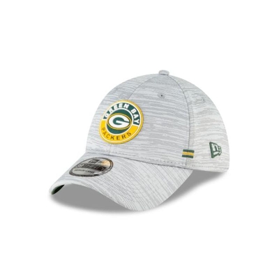 Sapca New Era Green Bay Packers NFL Official NFL Fall Sideline 39THIRTY Stretch Fit - Gri